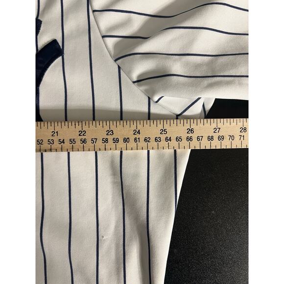 Mitchell’s & Ness New York Yankees Derek Jeter Stripped Jersey SZ 54 PLS Read - Picture 15 of 16